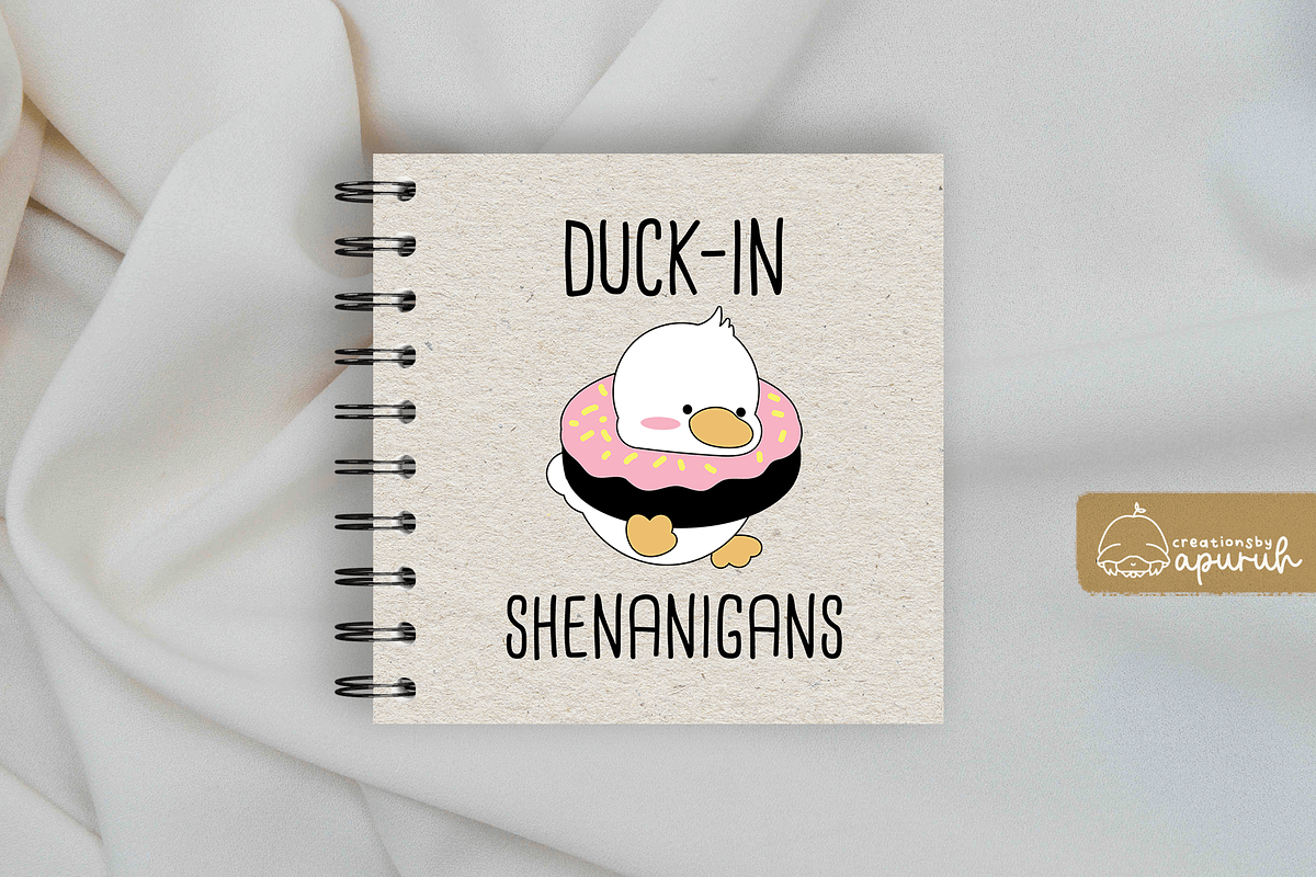 Cute Duck Funny Witty Quotes Meme 1, a Stationery Template by creationsbyapuruh (Photo 3 of 7)