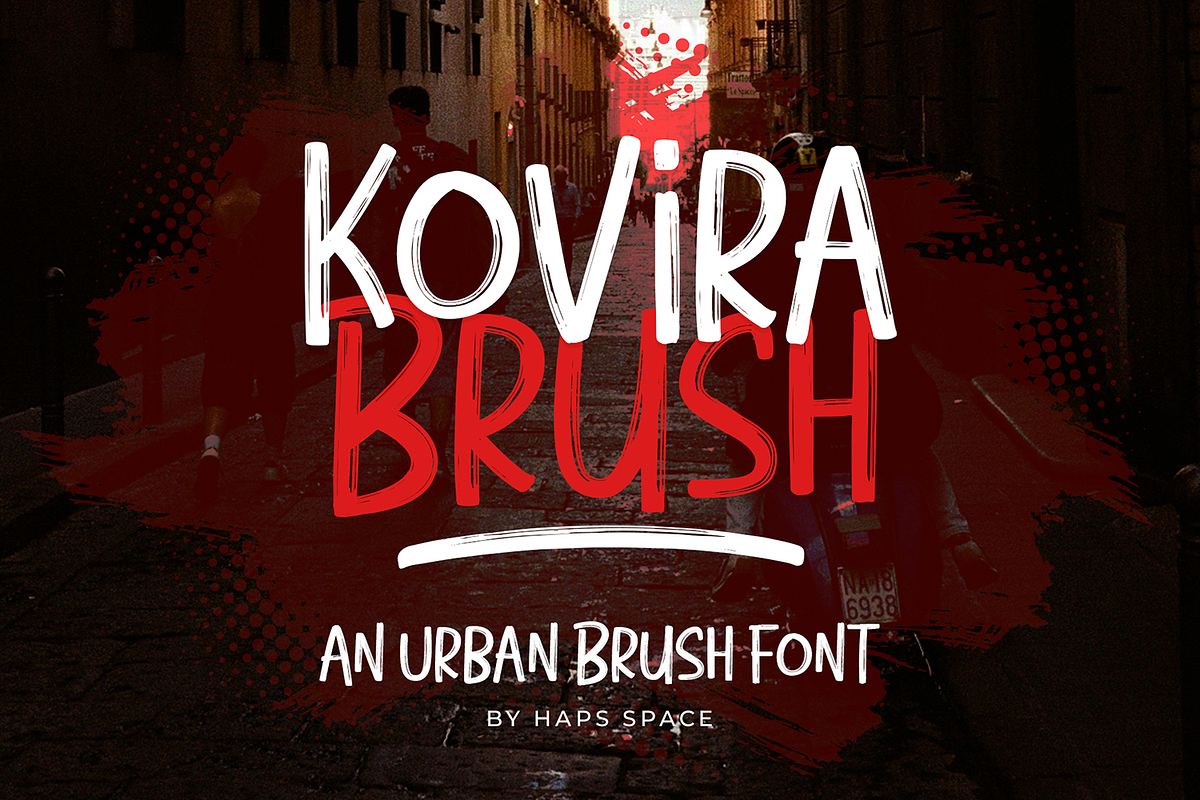 Kovira Urban Brush Font, a Handwritten Font by Haps Space (Photo 1 of 8)