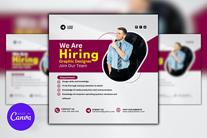 Hiring Announcement Canva Template