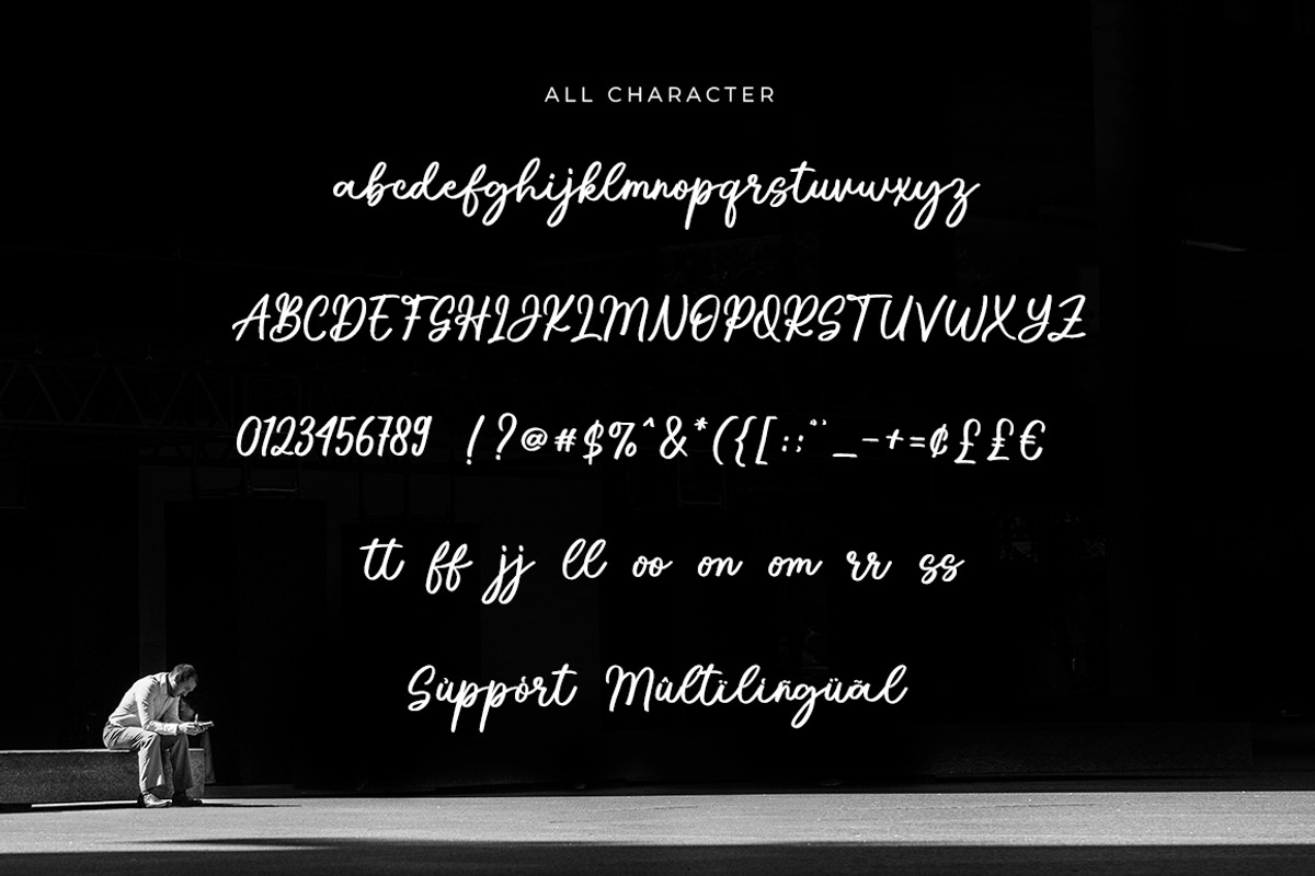 Radiant Signature - Handwritten Font, a Script Font by Bluestype Studio (Photo 9 of 10)