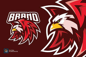 Falcon Wing esport Mascot Logo