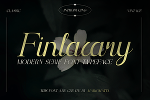 Finlazary - Modern Serif Typeface