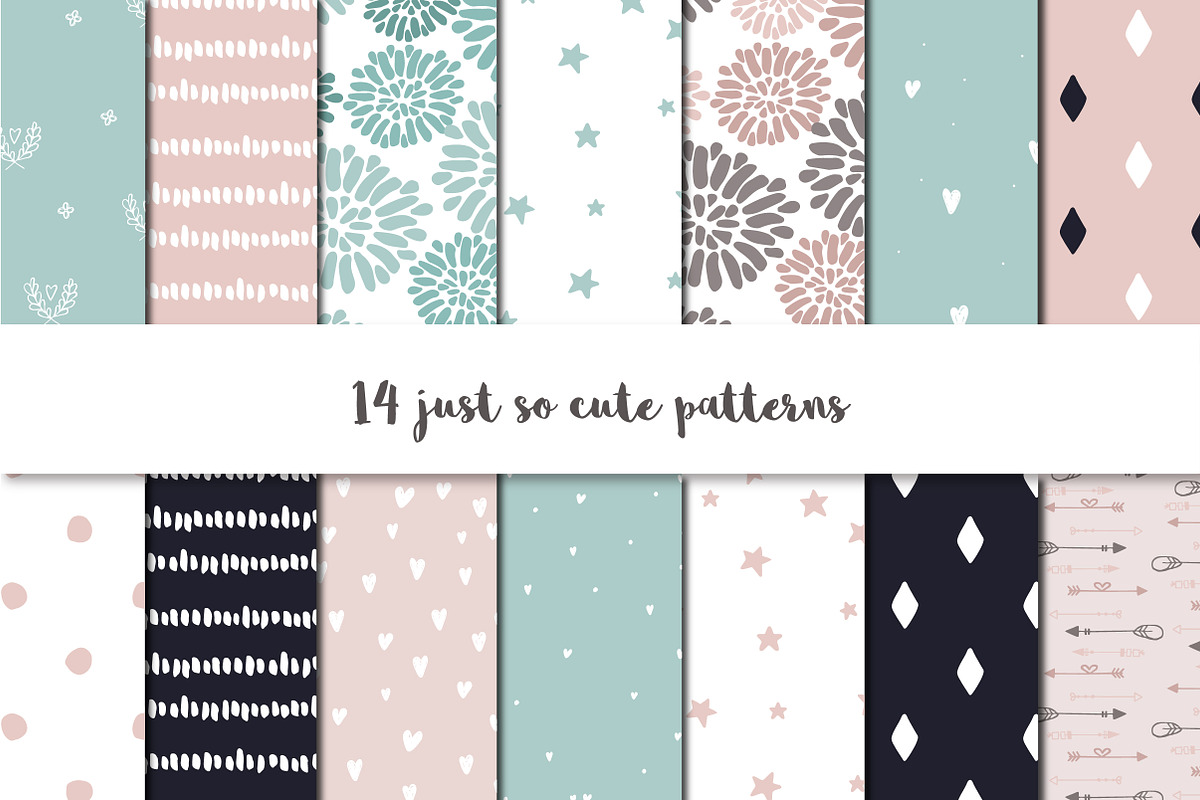Graphic Bundle clipart & pattern, a Background Graphic by Cozy pattern shop (Photo 26 of 37)