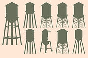 Water Tower Photoshop Brushes, a Brush Add-On by CJR Designs (Thumbnail 2 of 2)