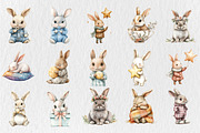Sweet Bunnies Nursery Clipart, an Illustration by Rose Art (Thumbnail 2 of 5)
