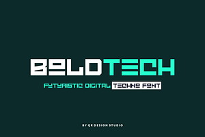 Hegyos - Futuristic & Tech Font