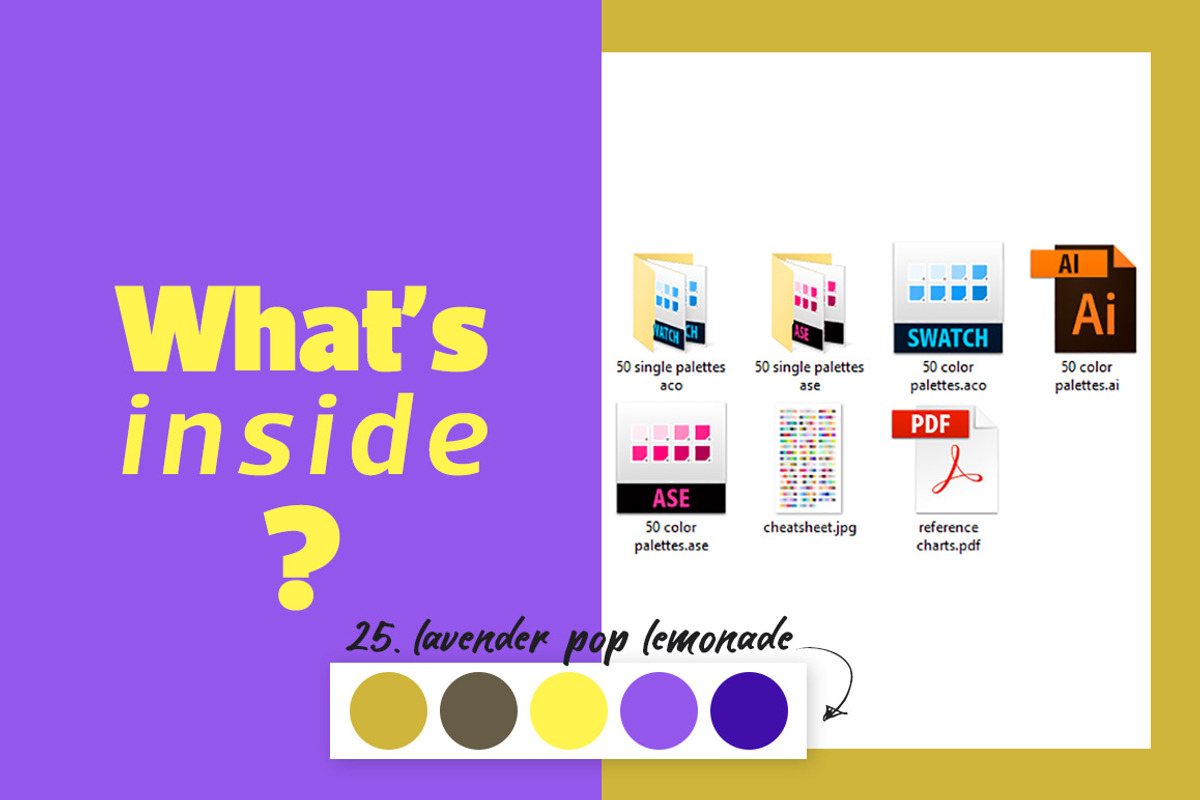 50 Color Palettes for Branding, a Palette Add-On by Pulpixel Design (Photo 2 of 6)