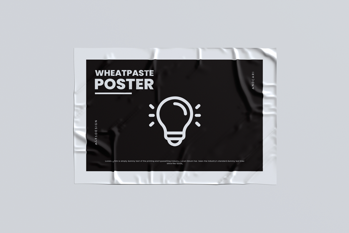 Wheatpaste Poster Mockup A3, a Print Template by AlkStudio (Photo 2 of 6)