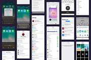 iOS11 GUI KIT Illustrator Sketch XD, an UI Kit Template by Ui Markets (Thumbnail 20 of 21)