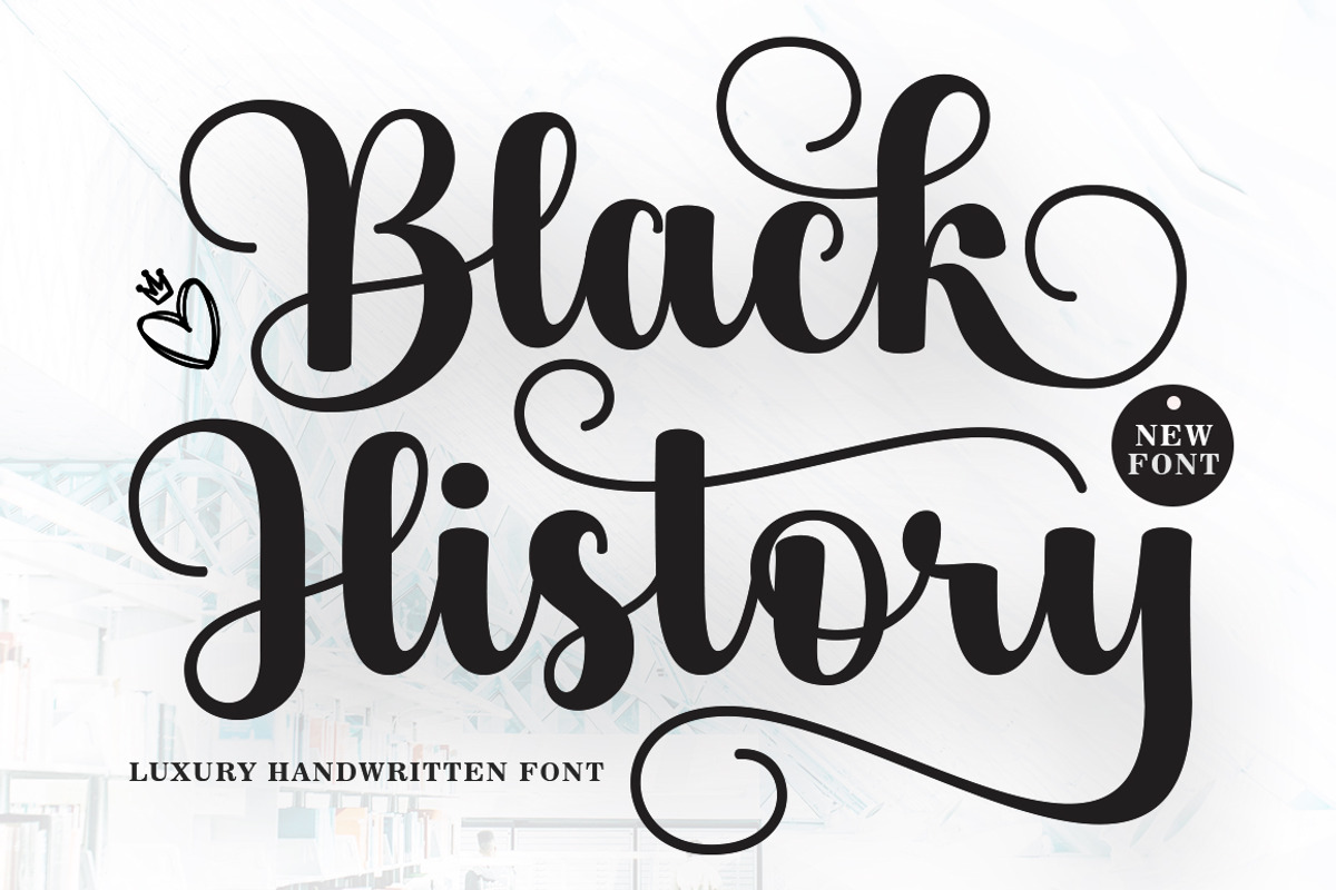 Black History, a Handwritten Font by IM Studio (Photo 1 of 7)