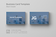 Business Card Template - Real Estate, a Business Card Template by Solid Pixel (Thumbnail 1 of 2)
