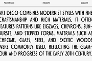 Polienz | Artdeco Font, a Sans Serif Font by Jolicia Type (Thumbnail 12 of 19)