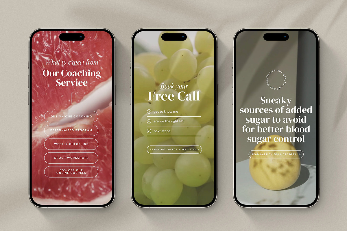 Nutrition Coach Instagram Reels, a Social Media Template by Studio Loire (Photo 7 of 8)