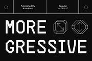 Moregressive, a Sans Serif Font by Nian Keun Studio (Thumbnail 1 of 11)