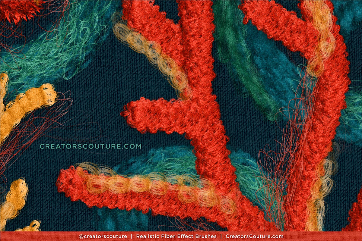 Realistic Fiber Effect Brush Studio, a Brush Add-On by Creators Couture (Photo 5 of 25)
