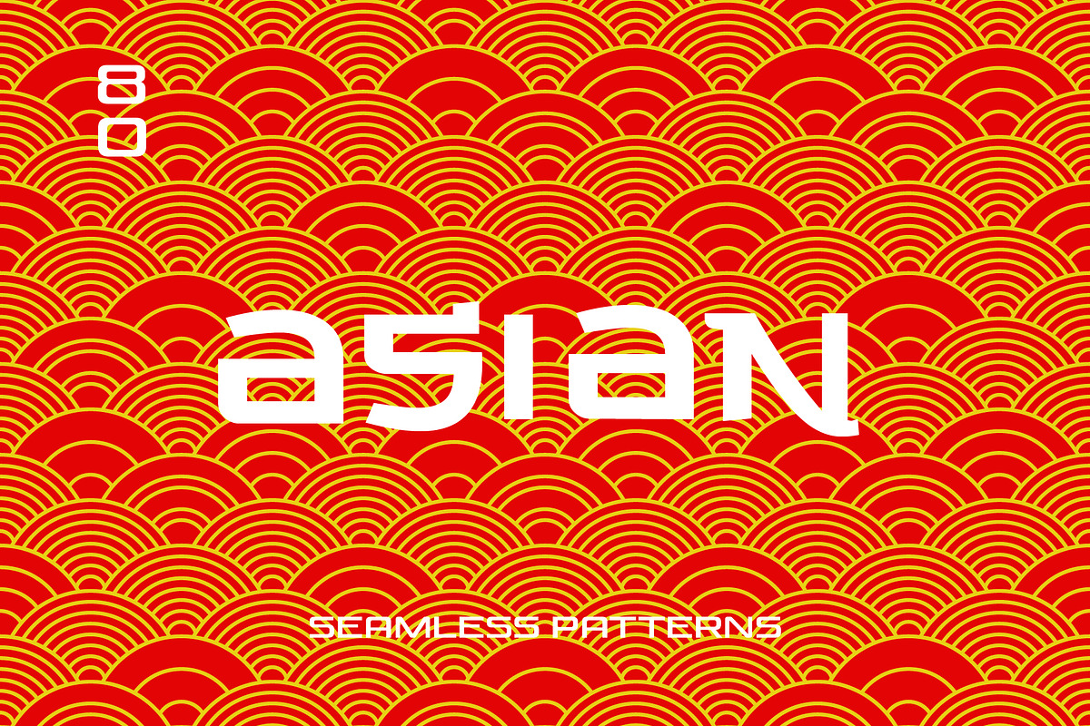 Asian Seamless Patterns, a Pattern Graphic by AnnArt (Photo 1 of 7)
