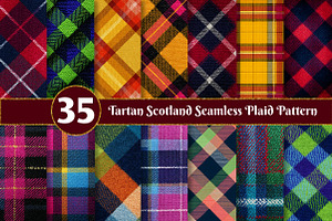 Tartan Scotland Plaid Pattern, a Texture Illustration by Dream Creation
