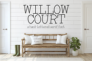 Willow Court - Handwritten Font, a Serif Font by Nap Time Design Co. (Thumbnail 1 of 2)