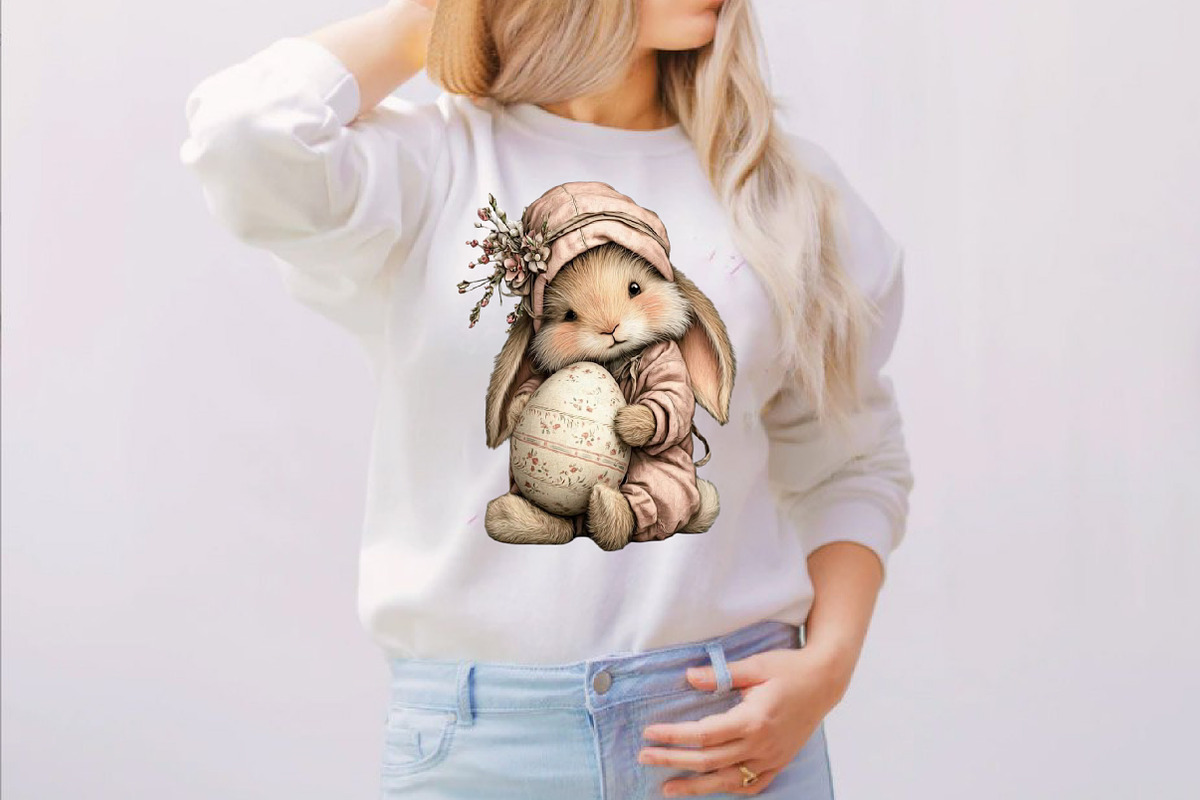 Whimsical Easter Bunny Clipart Bundl, an Illustration by SVGArt (Photo 4 of 7)