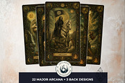 The Verdant Grimoire Tarot Cards, a Decorative Illustration by ThatsDesignArt (Thumbnail 3 of 11)