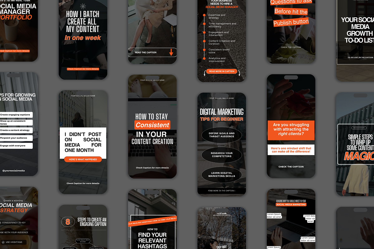Black & Orange - Instagram Reel, a Social Media Template by My Template Studio (Photo 10 of 13)
