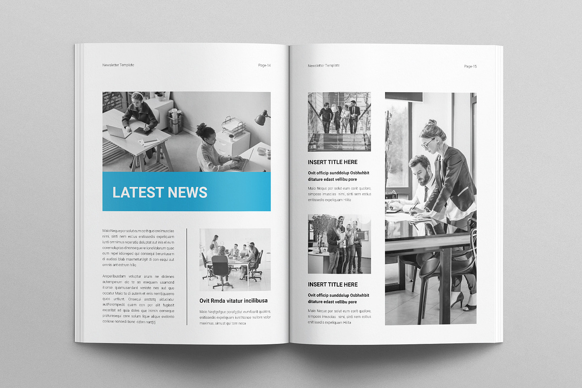 Newsletter Template, a Brochure Template by E-Type (Photo 6 of 7)