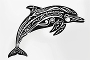 Tribal Dolphin Laser Cut Bundle, a Graphic by balal (Thumbnail 6 of 16)