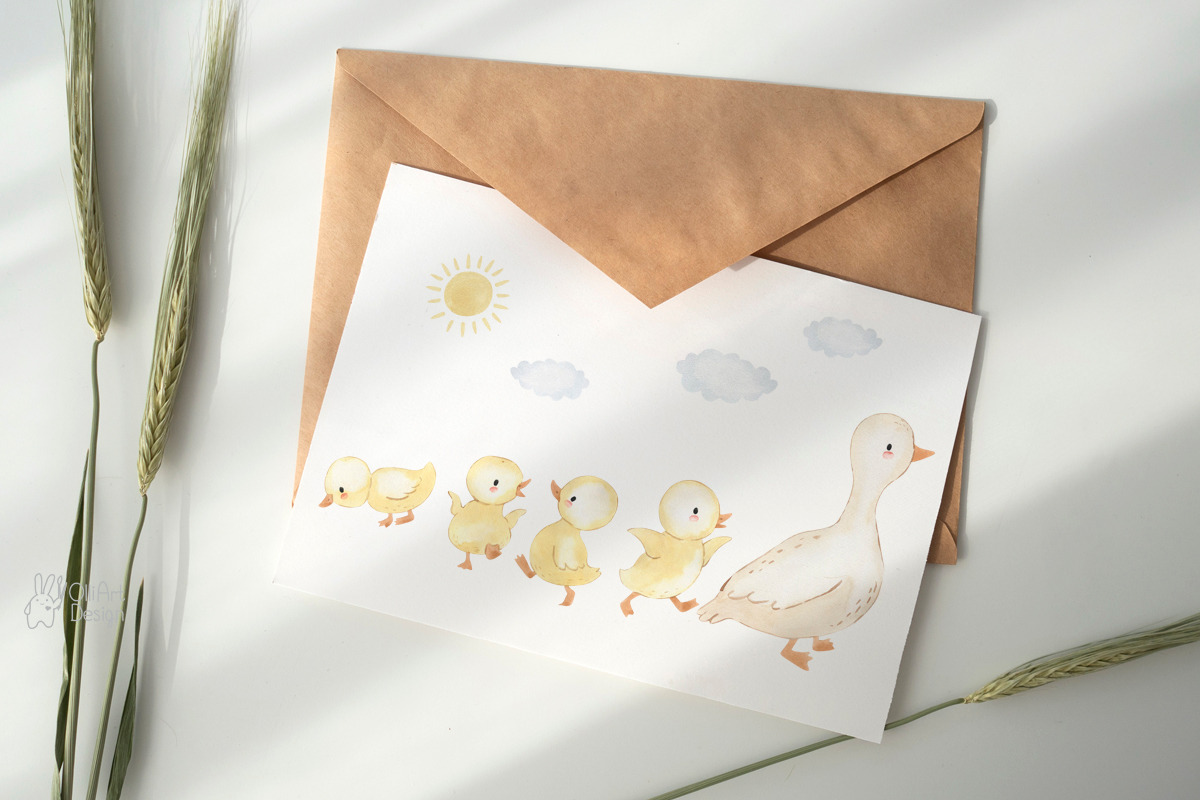 COUNTRYSIDE. Goose, donkey, frog, an Animal Illustration by OlliArtDesign (Photo 5 of 6)
