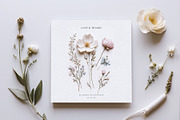 Pretty Wildflowers I Pressed Flowers, a Background Graphic by by creative paper (Thumbnail 13 of 14)