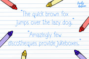 Crayon Font | Handwriting Font, a Handwritten Font by LivelyAutumn11.11 (Thumbnail 4 of 4)