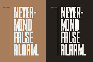 False Alarm Typeface