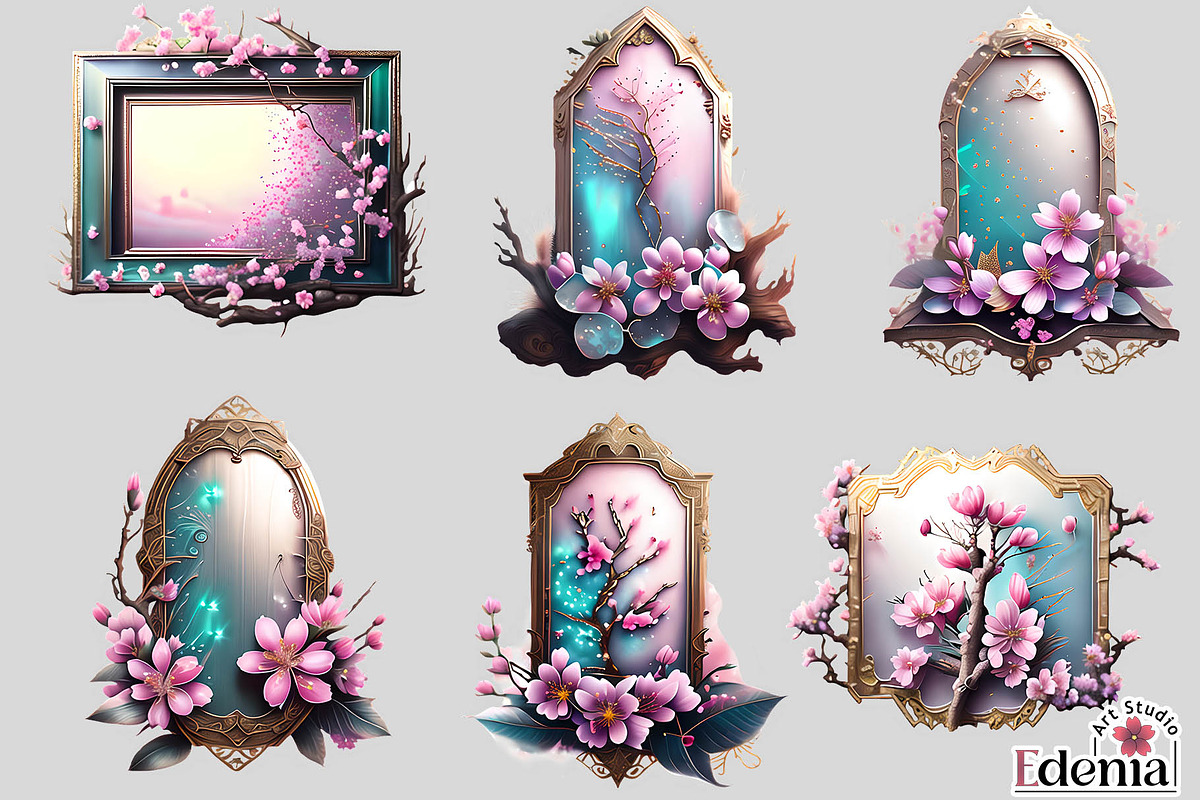 Cherry Blossom Sakura Interior #1, an Illustration by EdeniaArtStudio (Photo 6 of 8)