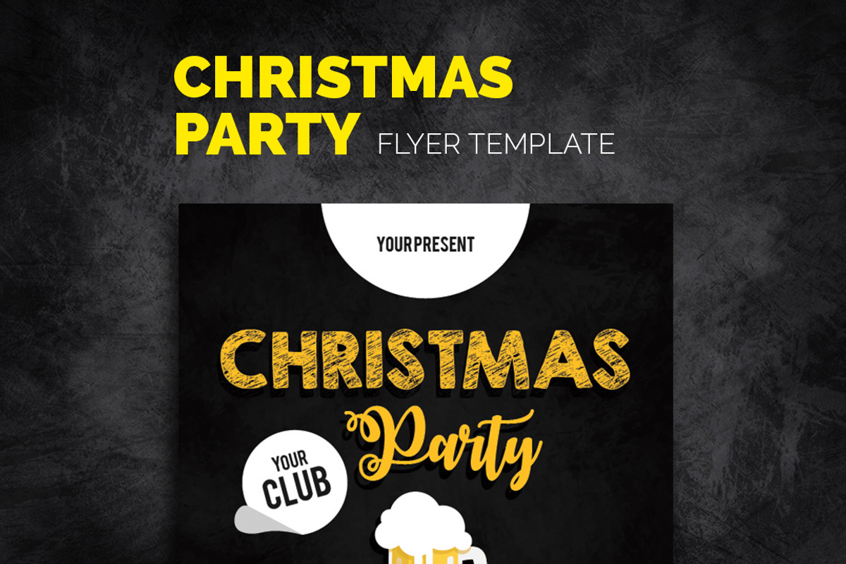 Christmas Party Flyer, a Flyer Template by kecikreative (Photo 3 of 3)