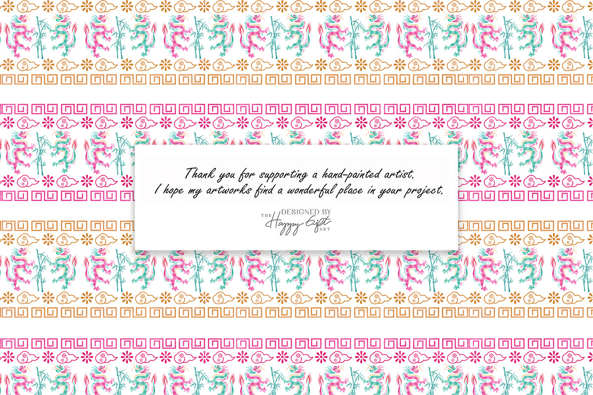 Chinoiserie Mahjong Illustrations, a Decorative Illustration by TheHappyGiftArt (Photo 8 of 11)