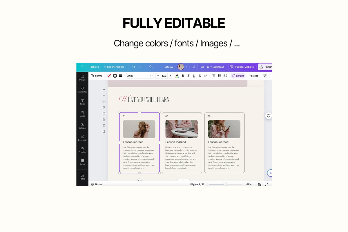 ROSA Canva Landing Page, a Landing Page Template by Studio Suvelle (Photo 5 of 8)