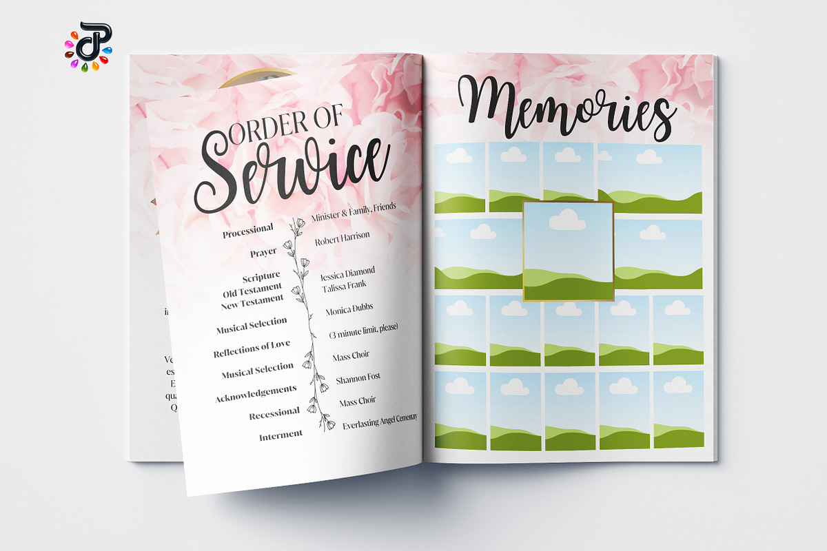Elegant Canva Obituary Template, a Brochure Template by Protech Design ENT (Photo 6 of 8)