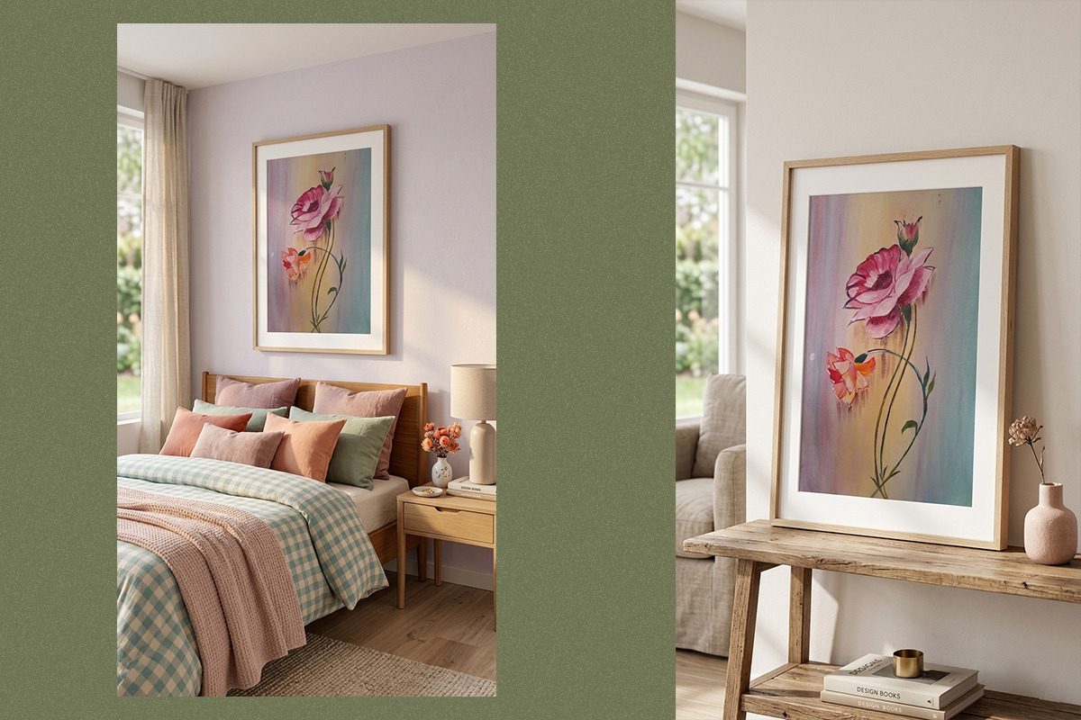 Botanical Rose: Premium Hand-Painted, a Decorative Illustration by 3d_model_tifotizi (Photo 4 of 5)