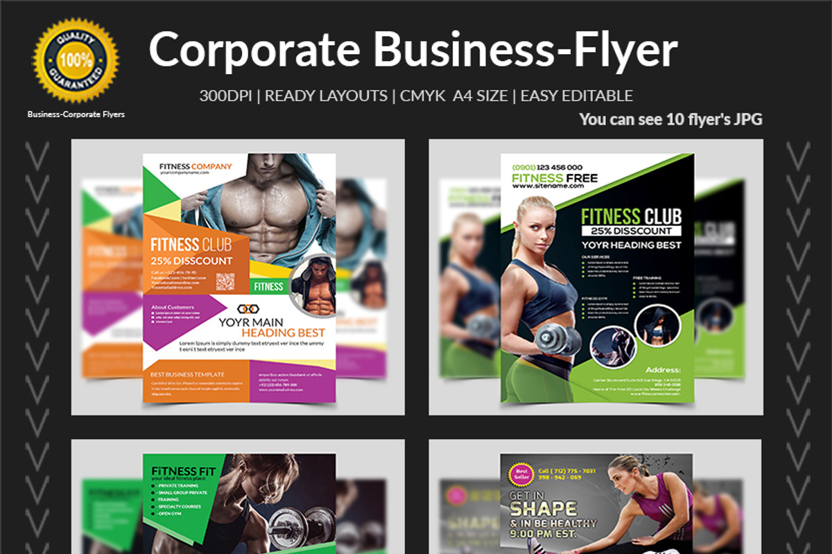 New-150 Multipurpose Flyers Bundle, a Flyer Template by AfzaalGraphics (Photo 11 of 35)