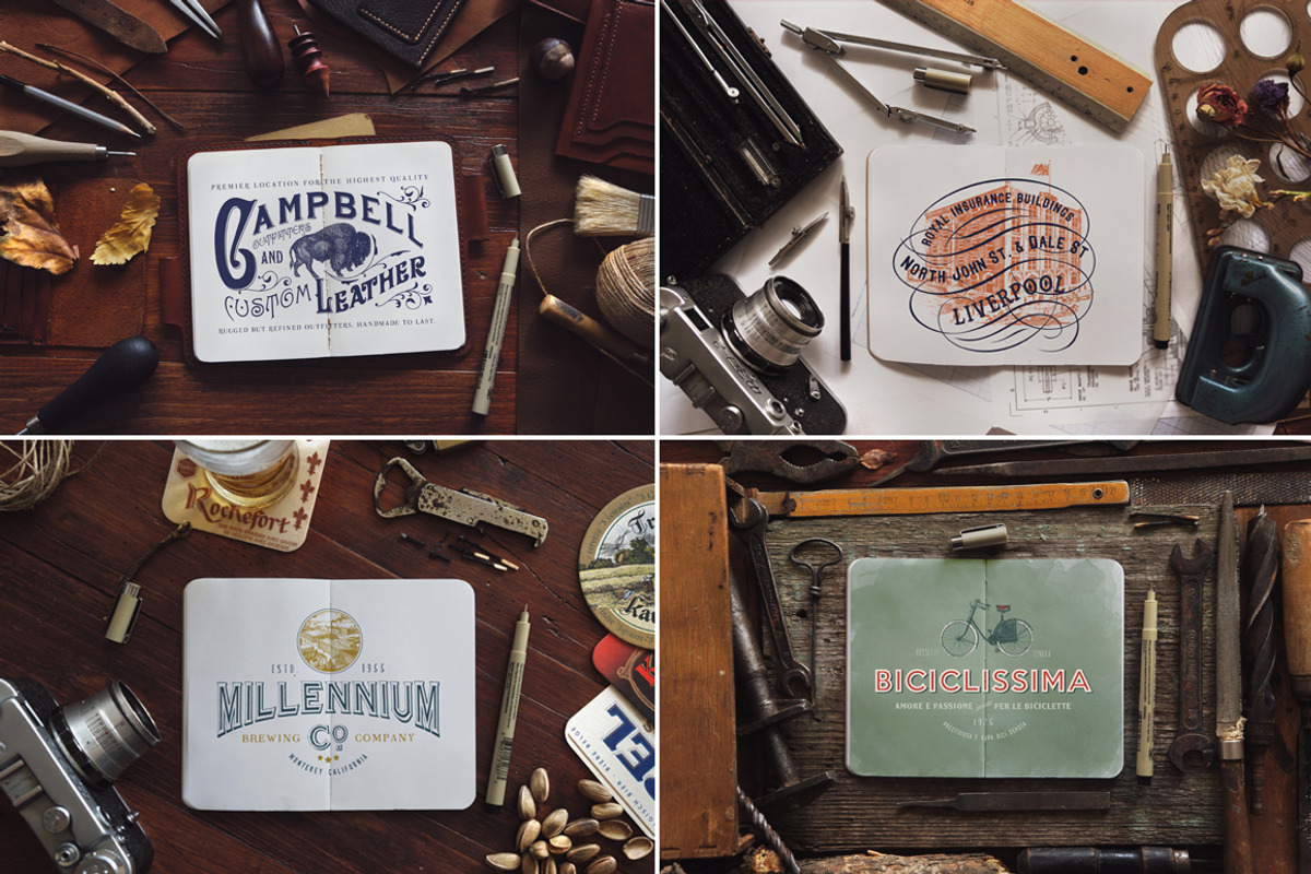 27 Notebook Mockups, a Mockup by Liviu (Photo 3 of 6)