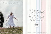 200+ Stitched Stripes Toolkit, an Object Graphic by Mio Buono (Thumbnail 1 of 13)