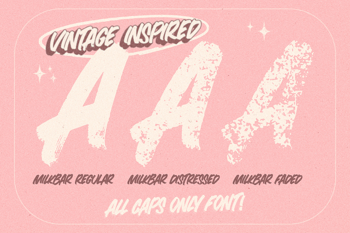 MILKBAR BRUSH Font, a Font by Cameron Humphries (Photo 4 of 8)