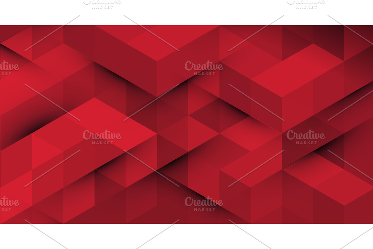 Red geometric abstract background, a Texture Illustration by Marinstri