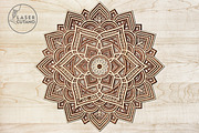 Mandala Multilayer Wall Art Cut File, a Design Template by LaserCutano (Thumbnail 2 of 8)