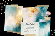 Weathered Painted Paper Pack, a Background Graphic by pictures for you (Thumbnail 6 of 12)