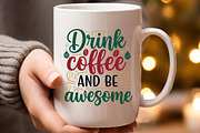 Christmas Coffee Quotes Bundle, an Illustration by RobertsArt (Thumbnail 12 of 15)