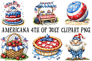 Americana 4th of July Clipart PNG, an Illustration by OK Design (Thumbnail 2 of 6)