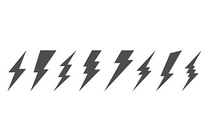 Thunder and bolt lighting flash.