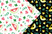 Watermelons Clipart & Patterns, a Food Illustration by Valin Malin (Thumbnail 8 of 14)