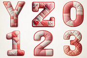 Valentine Patchwork Alphabet PNG, an Illustration by RobertsArt (Thumbnail 6 of 7)