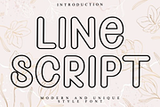 Lines Script, a Script Font by InermediaSTUDIO (Thumbnail 1 of 8)